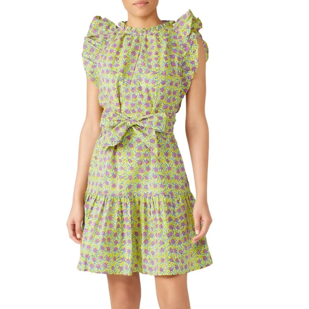 Banjanan Bulbul's Sister Dress size XL Yellow and Lavender
